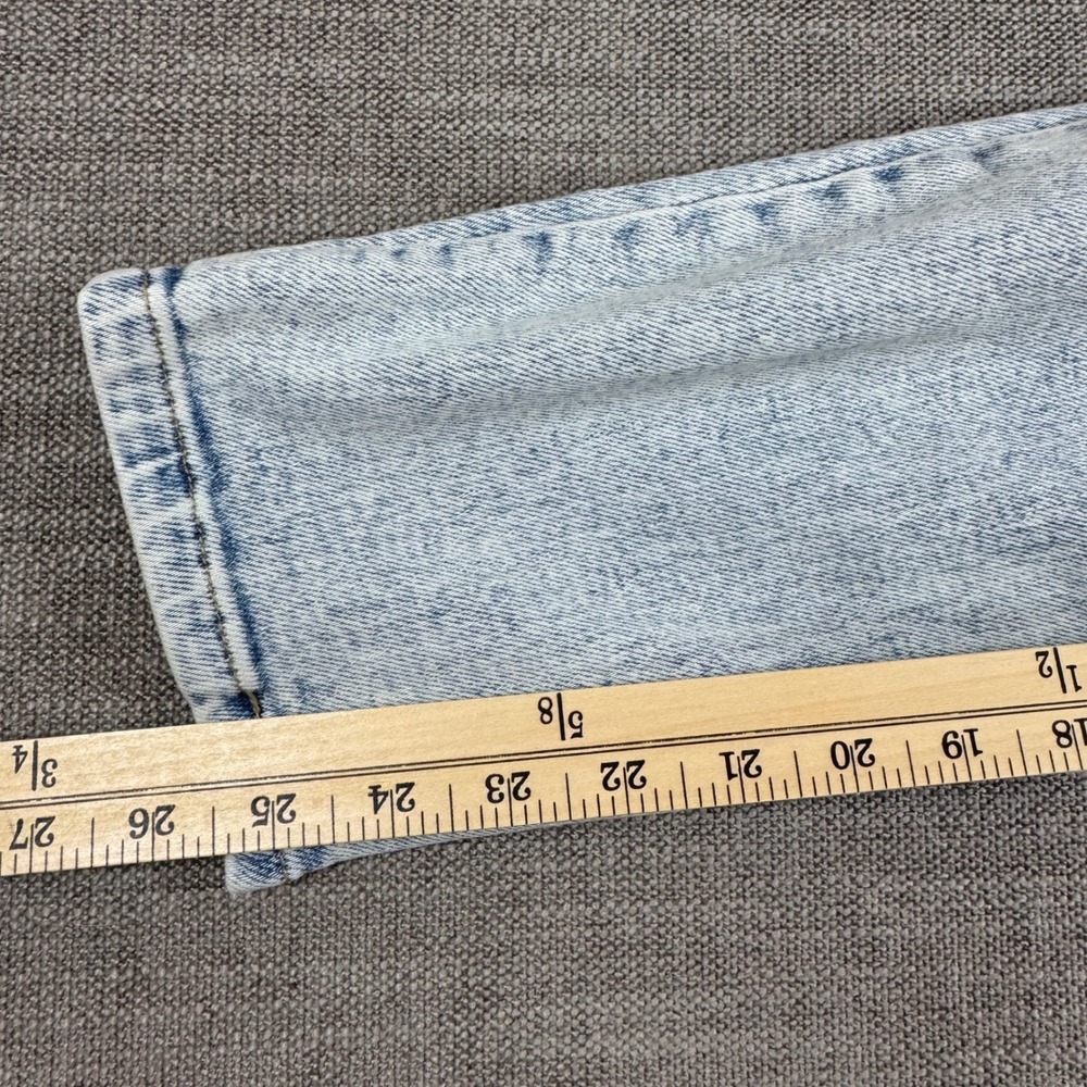 Dear John Denim Women's Size 28 Light Acid‎ Wash Straight Leg Crop Jeans Stretch - Picture 7 of 10